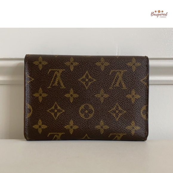 Authentic LOUIS VUITTON Brown Monogram Porte Tresor Etui Papiers Trifold Wallet - Picture 3 of 13